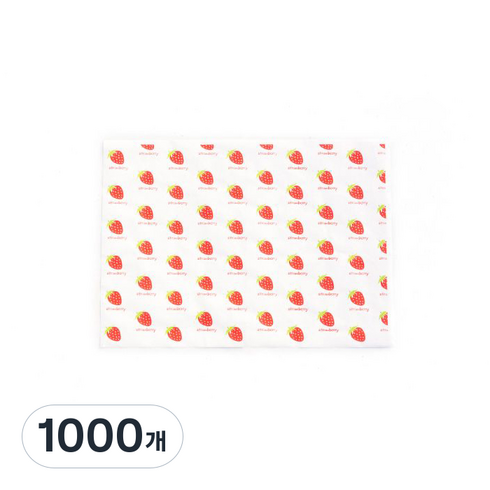 생지굿즈 베이킹 코팅유산지 Strawberry WP09, 1개입, 1000개