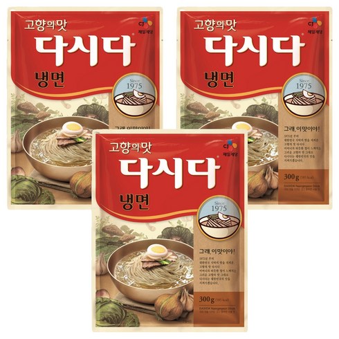 다시다 냉면, 300g, 3개