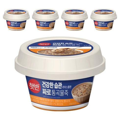 햇반 파로통곡물죽, 265g, 5개