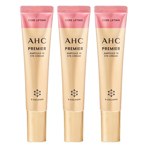 AHC 프리미어 앰플 인 코어리프팅 아이크림, 40ml, 3개