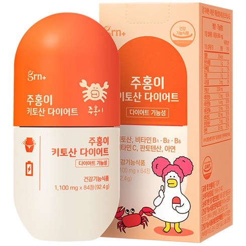 GRN 주홍이 키토산 다이어트 콜레스테롤 케어, 84정, 1개