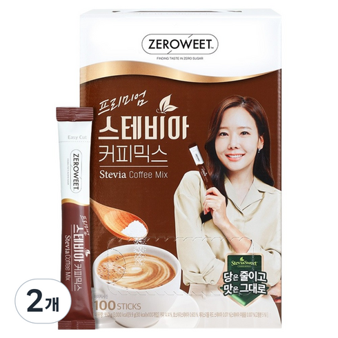 스테비아스위트 프리미엄 커피믹스 골드 에디션, 9.9g, 100개입, 2개