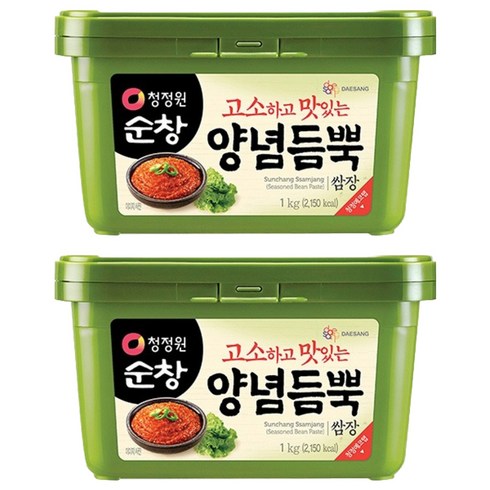 청정원순창 양념듬뿍 쌈장, 1kg, 2개