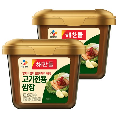해찬들 고기전용 쌈장, 450g, 2개