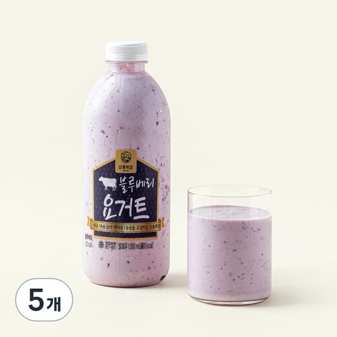 강훈목장 수제요거트 블루베리, 1L, 1개입, 5개