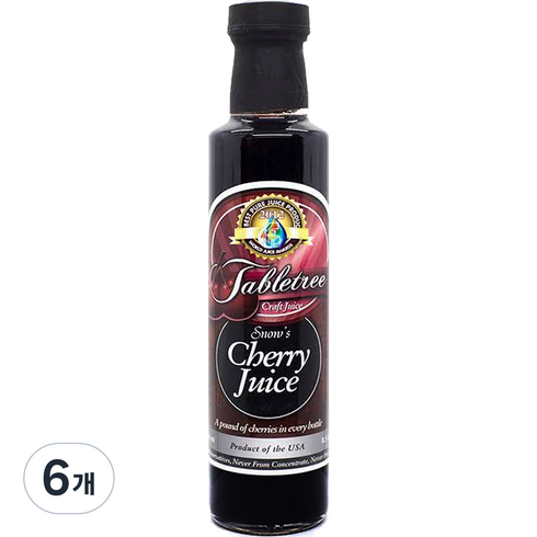 테이블트리 스노우스 체리주스, 250ml, 6개