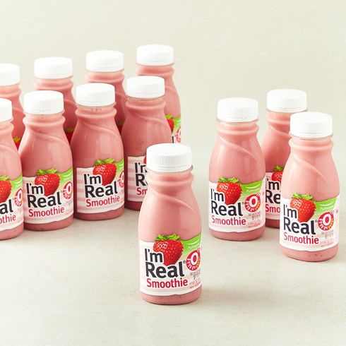 풀무원 아임리얼 스무디 마이 스트로베리, 190ml, 12개