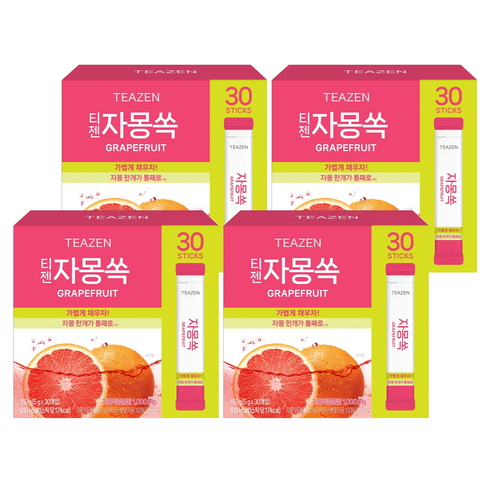 티젠 자몽쏙 분말차, 5g, 30개입, 4개