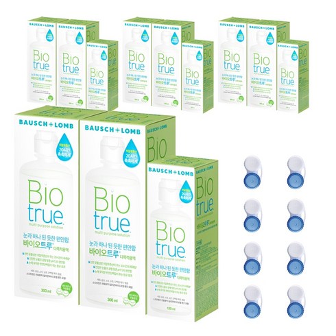 바이오트루 다목적용액 300ml 2p + 120ml + 렌즈케이스 2p, 720ml, 4세트