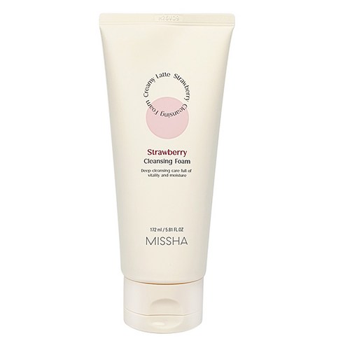 미샤 크리미 라떼 클렌징 폼 딸기, 172ml, 1개