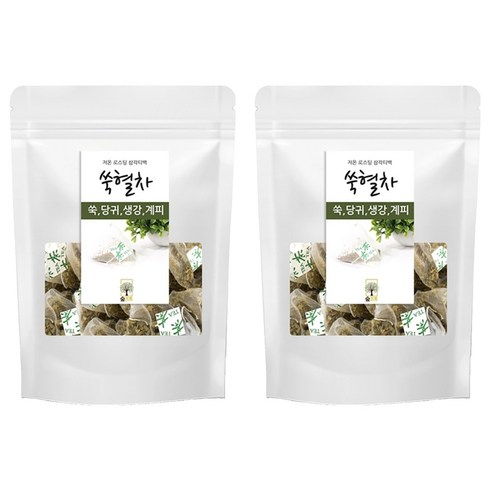 숲으로 쑥혈차 삼각티백, 1.2g, 100개입, 2개