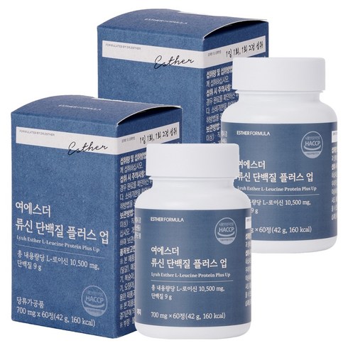 에스더포뮬러 여에스더 류신 단백질 플러스 업 42g, 60정, 2개