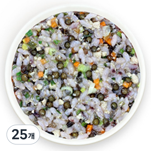 짱죽 실온이유식 완료기 아기밥 13개월부터, 160g, 25개, 렌즈콩포크밥