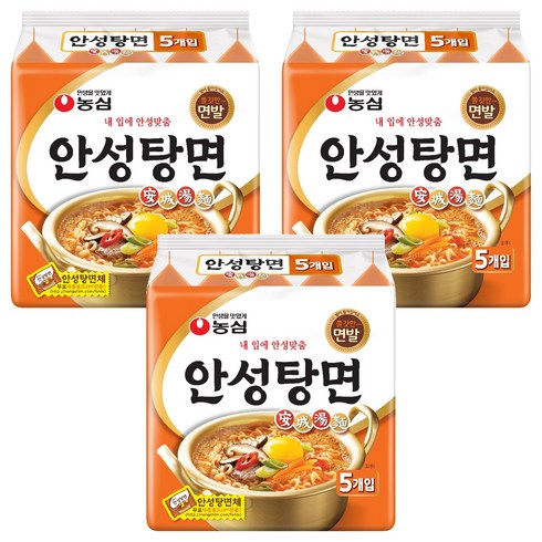 농심 안성탕면 125g, 15개
