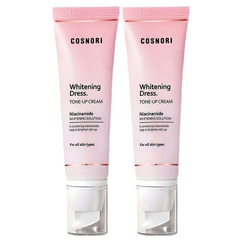 코스노리 화이트닝 드레스 톤업크림, 50ml, 2개