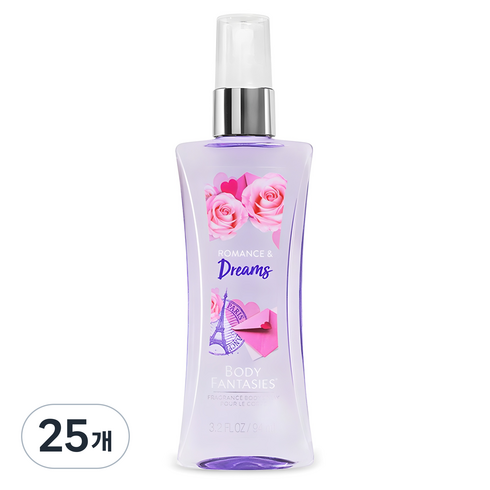 바디판타지 로맨스 앤 드림스 프래그런스 바디 스프레이 과일향, 94ml, 25개