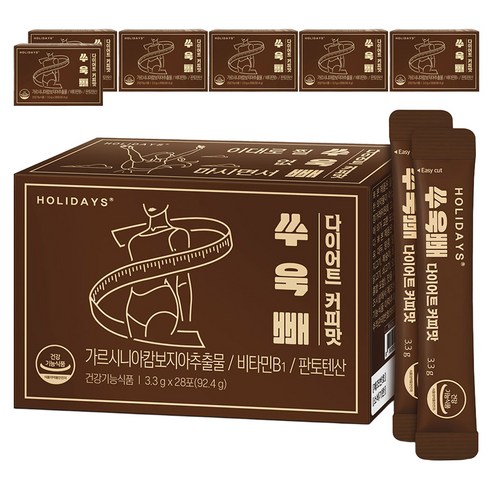 홀리데이즈 쑤욱빼 다이어트 커피맛 28포, 92.4g, 7개