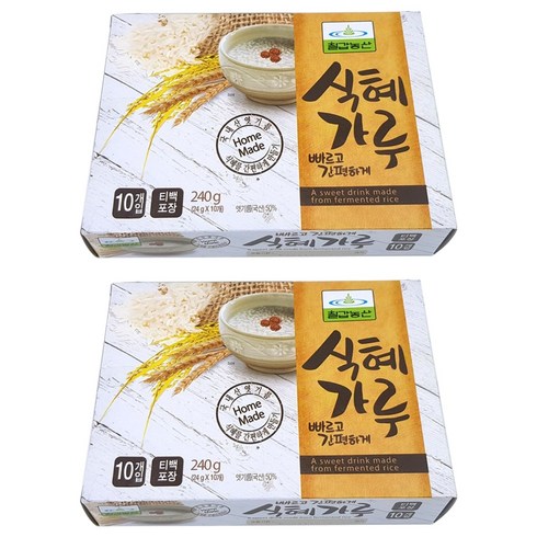 칠갑농산 식혜가루 10p, 240g, 2개