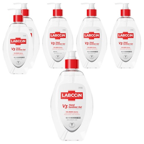 랩신 브이3 새니타이저 겔 손소독제, 500ml, 6개