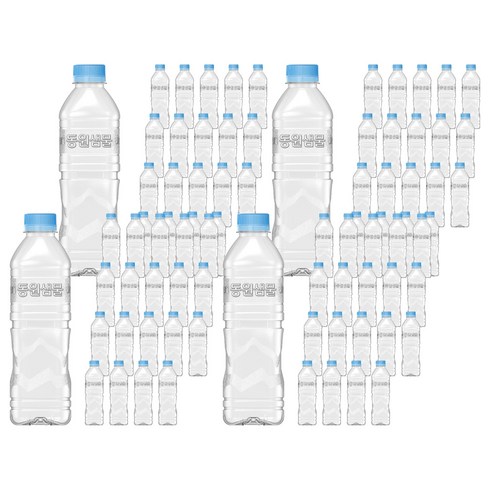 동원샘물 생수 무라벨, 500ml, 80개