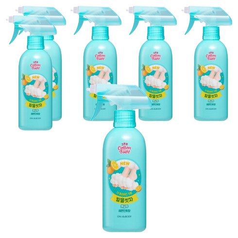 온더바디 코튼풋 발을 씻자 풋샴푸 레몬민트향, 1개입, 6개, 385ml