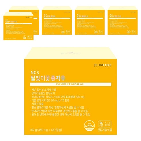 뉴트리코어 달맞이꽃종자유 영양제, 120정, 6개