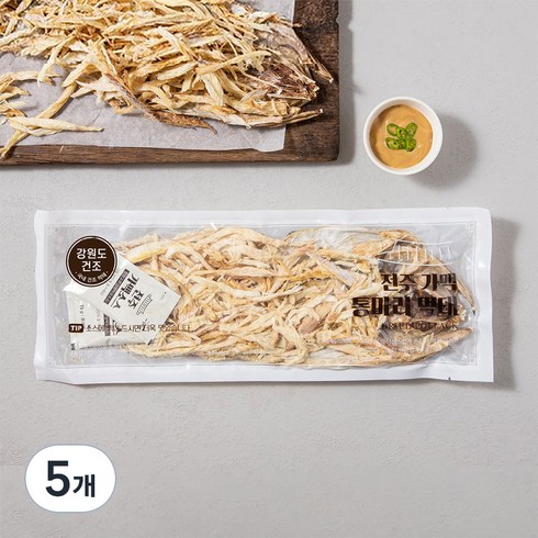 전주가맥 국내건조 통마리 먹태, 120g, 5개