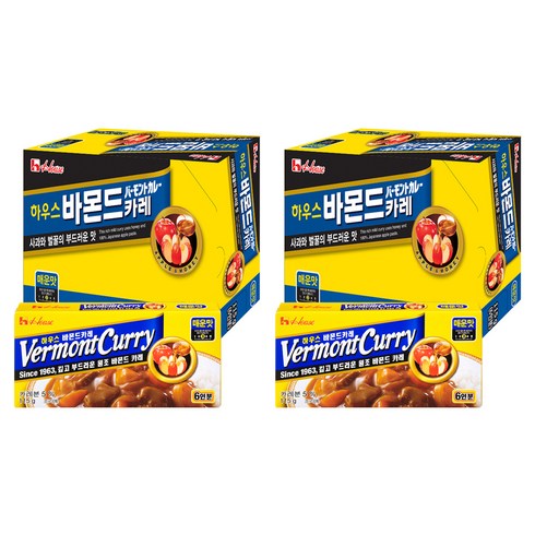 하우스푸즈 바몬드 고형카레 매운맛, 115g, 20개