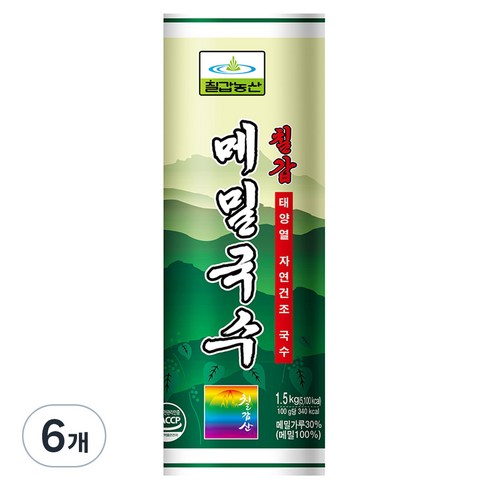 칠갑농산 메밀국수, 1.5kg, 6개