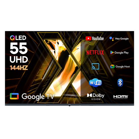 이노스 4K UHD QLED LED 구글 3.0 VRR 144Hz 스마트 TV 방문설치, 139.7cm, X55 QLED PRO, 벽걸이형