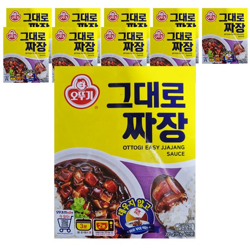 오뚜기 그대로짜장, 200g, 10개