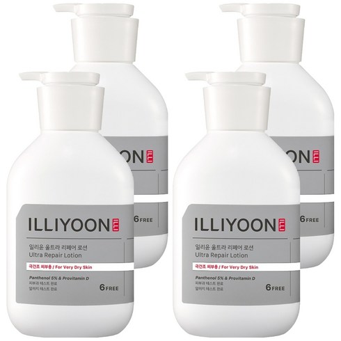 일리윤 울트라 리페어 바디로션, 528ml, 4개