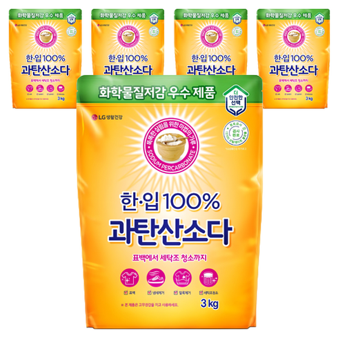 한입 100% 과탄산소다, 3kg, 5개