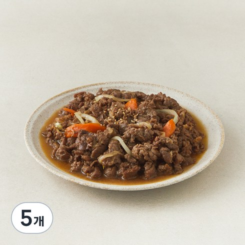 고기듬뿍 양념 소불고기 (냉장), 500g, 5개