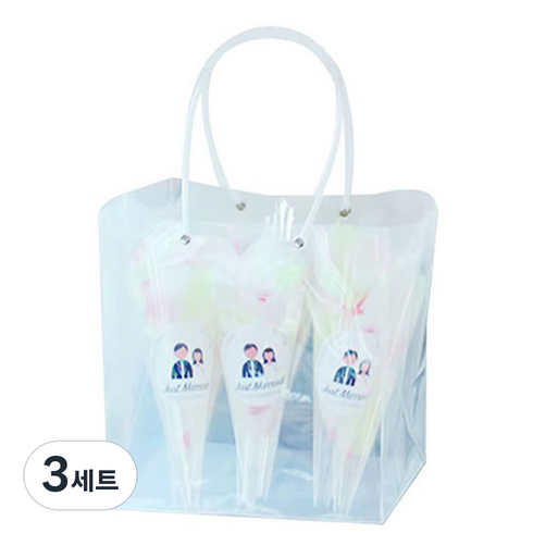 웨딩 플라워샤워 6p, 피치, 3세트