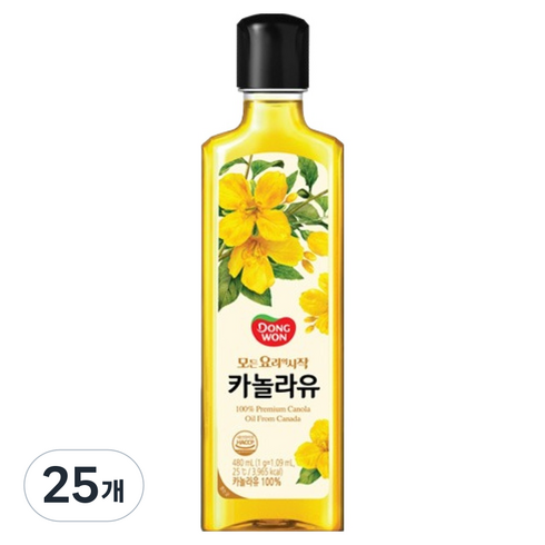동원 카놀라유, 480ml, 25개