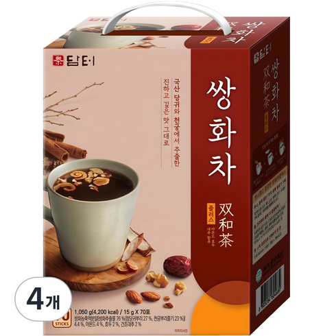 담터 쌍화차 플러스, 15g, 70개입, 4개