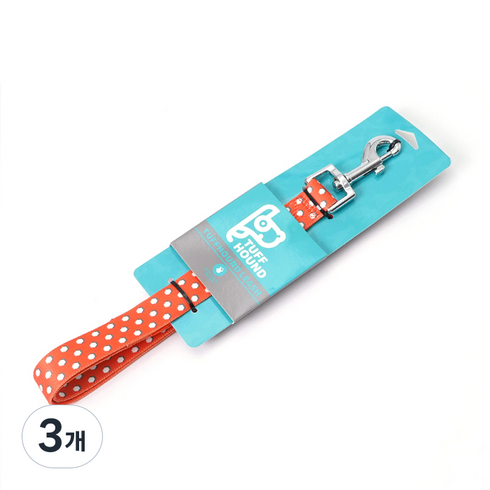 강아지 트라이 리드줄, 오렌지, 3개