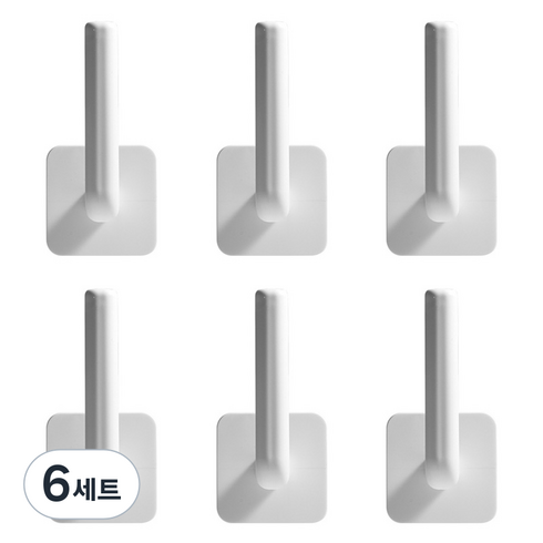 구디푸디 만능 스틱 홀더 다용도 키친타올걸이 도어손잡이 2P, 6세트