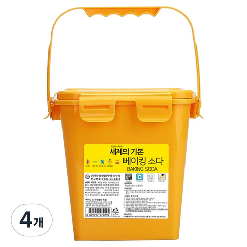 세제의기본 베이킹 소다, 2kg, 4개