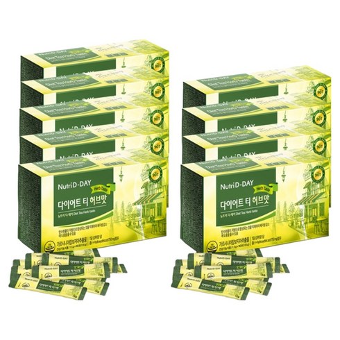 뉴트리디데이 다이어트 티 허브맛, 1.5g, 90개입, 9개