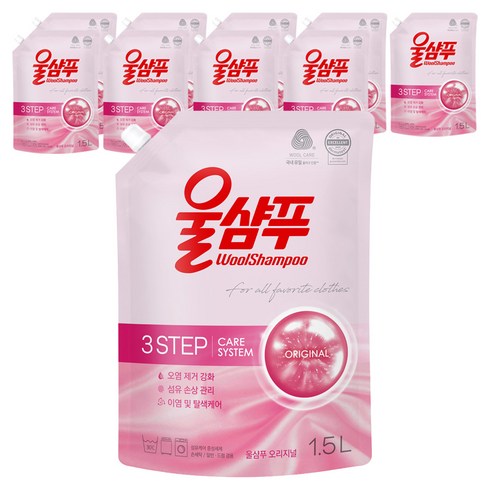 울샴푸 오리지널 리필, 1.5L, 10개
