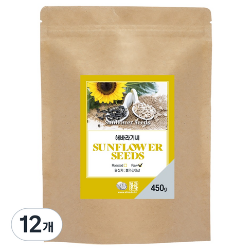 견과공장 불가리아산 해바라기씨 특, 450g, 12개