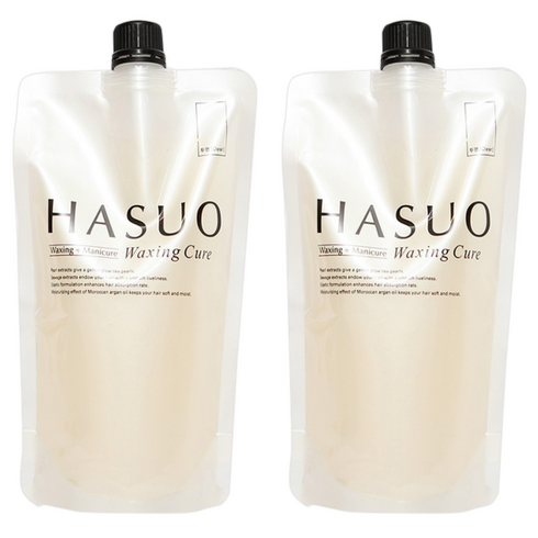 하수오 헤어용 왁싱큐어 500g, 투명, 2개