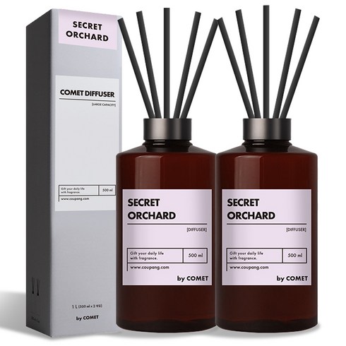 코멧 디퓨저, 시크릿 오차드(밤쉘), 500ml, 2개