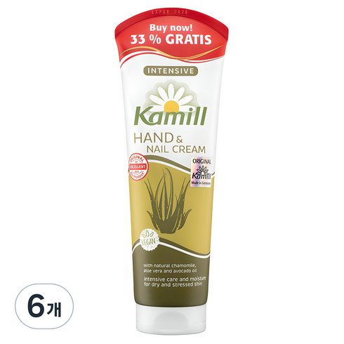 카밀 핸드 앤 네일 크림 인텐시브, 133ml, 6개