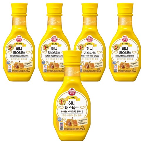 오뚜기 허니머스타드 소스, 265g, 15개