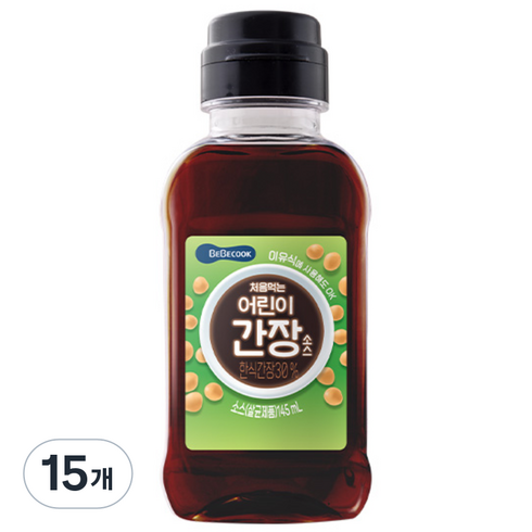 베베쿡 처음먹는 어린이 간장소스, 한식 간장, 145ml, 15개