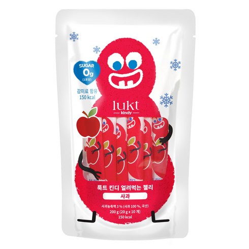 룩트킨디 얼려먹는 젤리 10p, 사과, 200g, 1개
