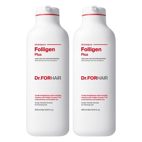 닥터포헤어 폴리젠 플러스 탈모완화 샴푸 모링가꽃향, 500ml, 2개